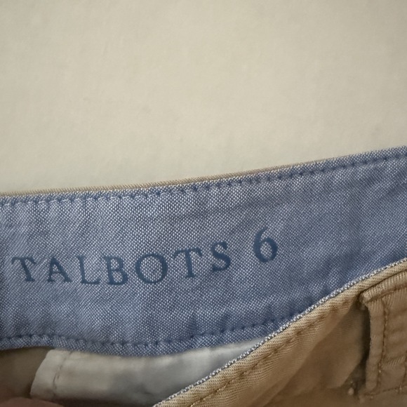 Talbots Weekend Chino Shorts Khaki Tan Womens Size‎ 6 Tan Cotton - Picture 7 of 9